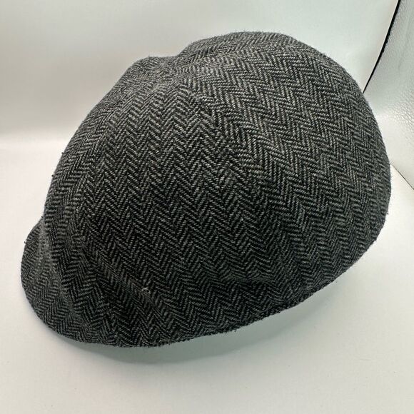 Weatherproof Vintage Gray Herringbone Newsboy Cap Size M/L - Picture 3 of 7